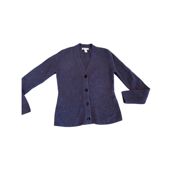 Athleta Ribbed Button-Down Cardigan Sweater XS Tall Soft Wool Blend Long Sleeves - Picture 4 of 11